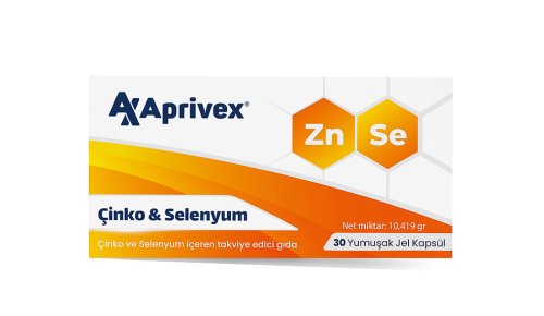 Aprivex Çinko-Selenyum 30 Yumuşak Kapsül